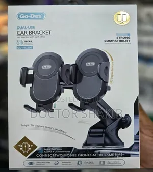 New Go Des Gd-Hd207 Dual Use Suction Cup Design Phone Holder