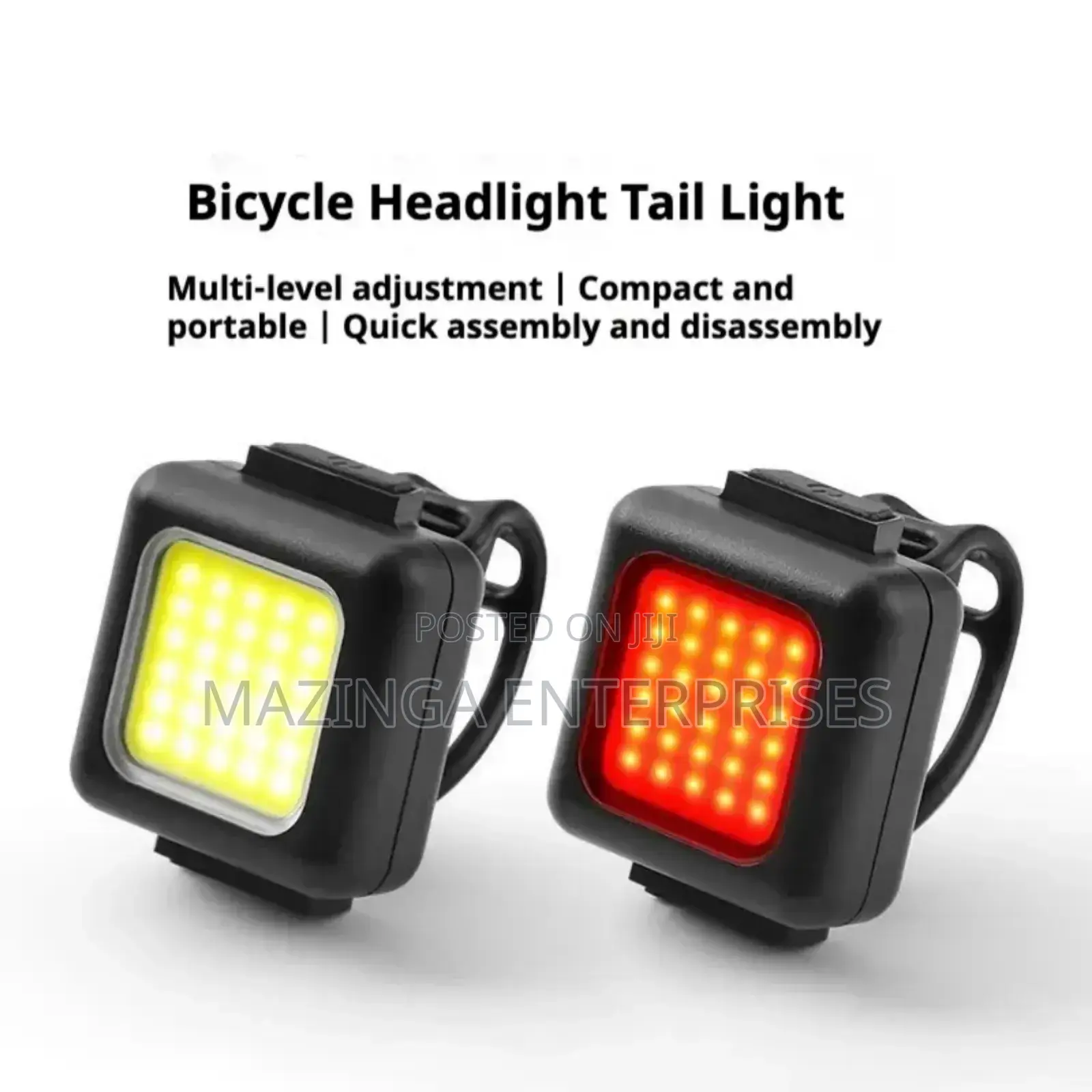 2pcs Rechargeable Front and Rear Bicycle Tail Lights