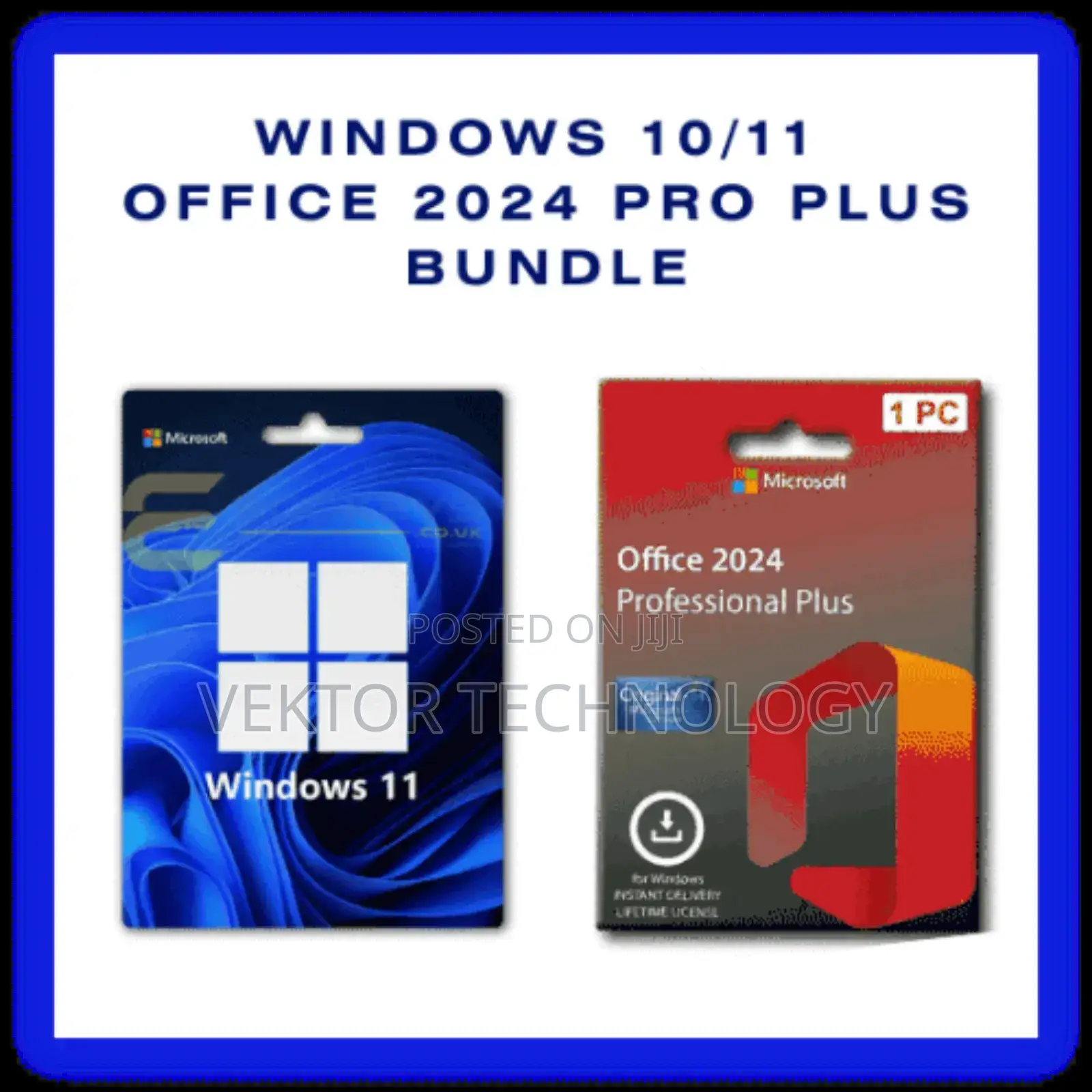 Windows 11 or 10 + Office 2024 Pro Plus Bootable Flash