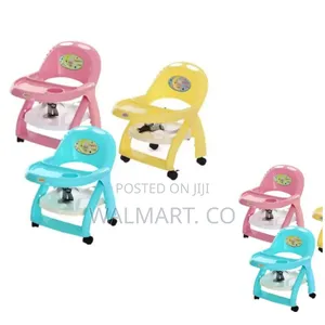 Baby Feeding Chair With Wheels-Pink,Blue