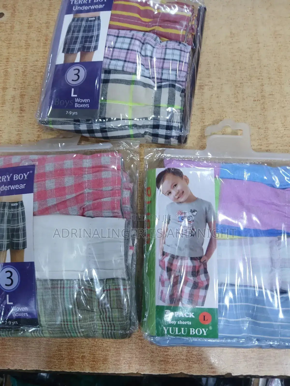 3 Pack Children Boxers