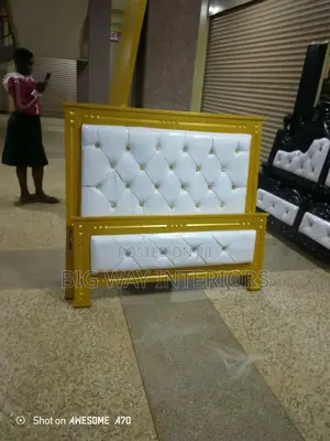 Gold Frame 4x6 Leather Bed