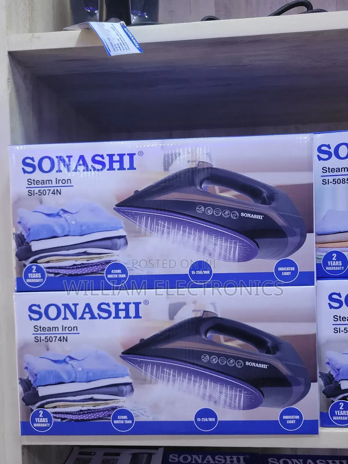 Sonashi Steam Iron With Ceramic Soleplate - 2200w