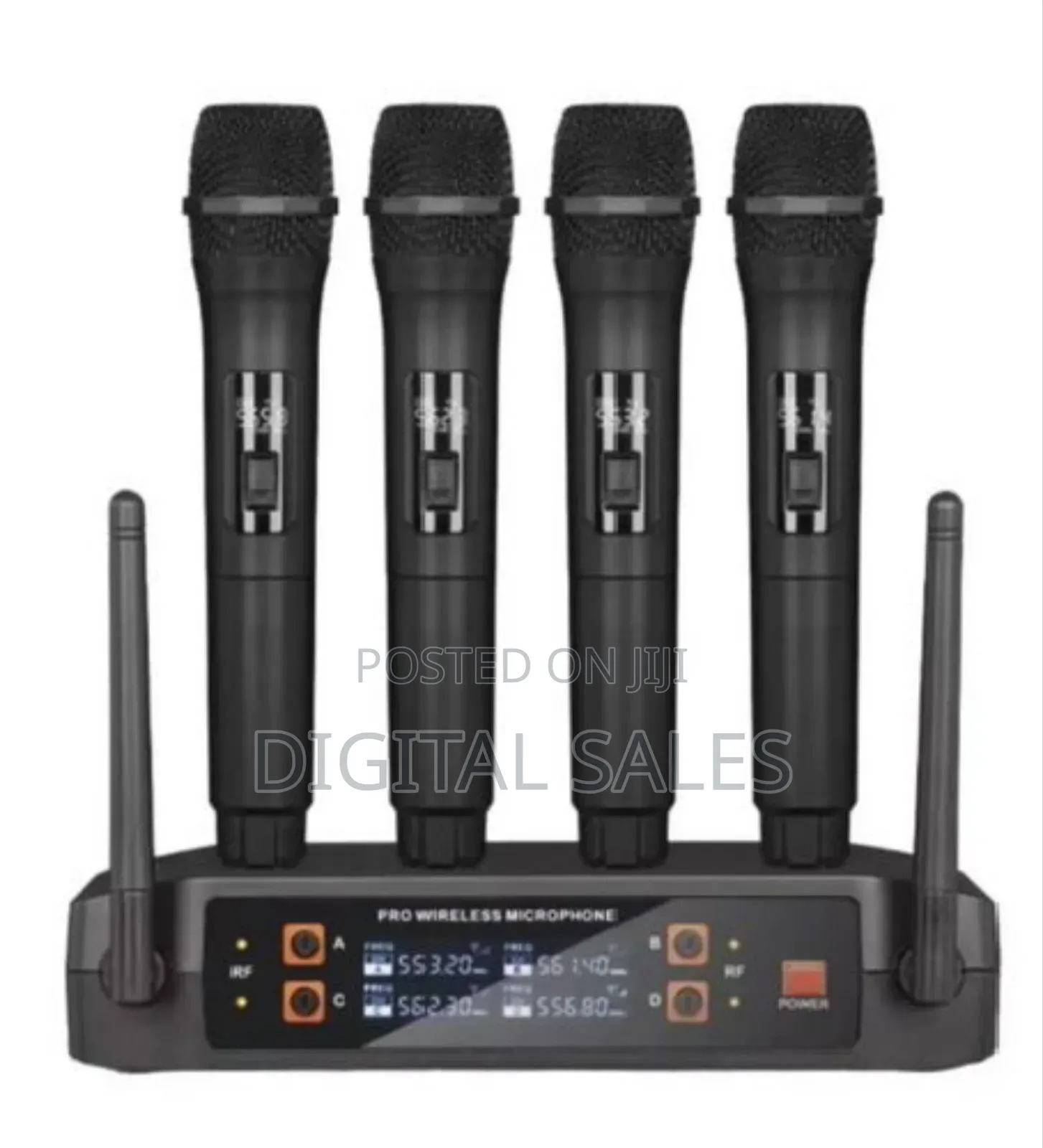 D4 Pro Wireless Microphone System With 4 Handheld Microphone