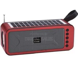 Usb Tf Aux Fm 6v 1w Solar Panel Speaker_maroon