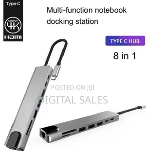 8 in 1 Usb C Hub Multiport Adapter With Hdmi, 85wp