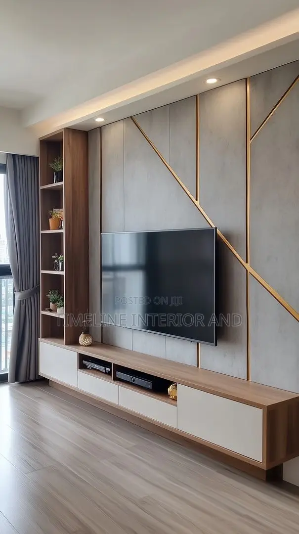Elegant Wooden Tv Unit