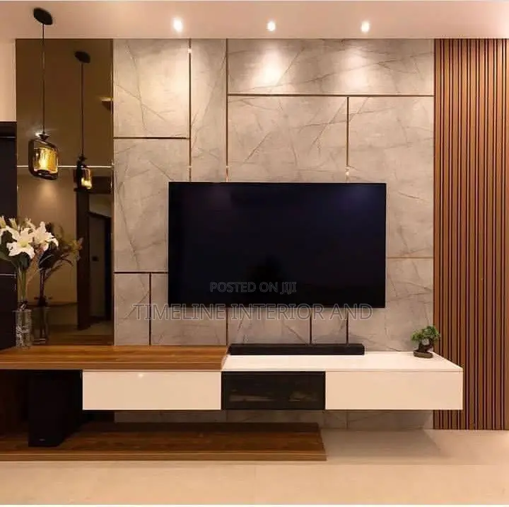 Scandinavian Wooden Tv Unit