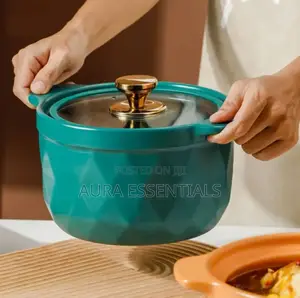 3pcs Dark Green Teal Ceramic Serving Bowls Green