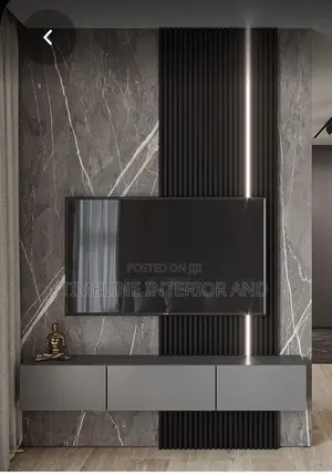 Sleek Wooden Tv Unit