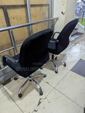 Second Hand Fabric Office Chairs, 2 Pieces