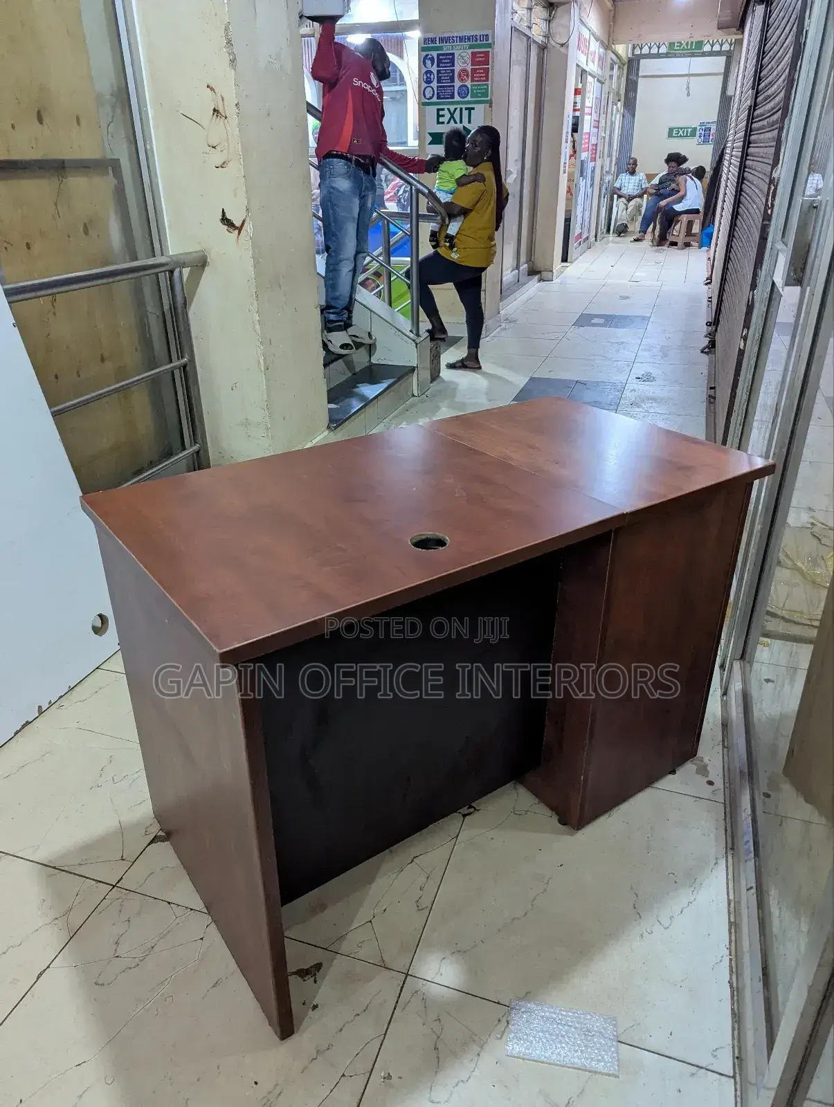 Brown 120cm Office Desk