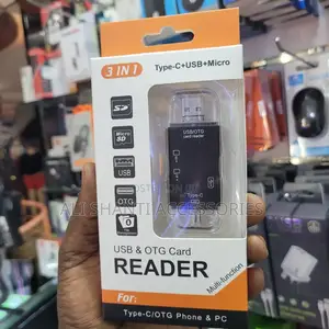 3 in 1 Usb-C + Usb + Micro Otg Card Reader High Speed