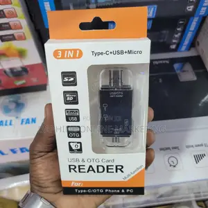 3 in 1 Usb-C + Usb + Micro Otg Card Reader
