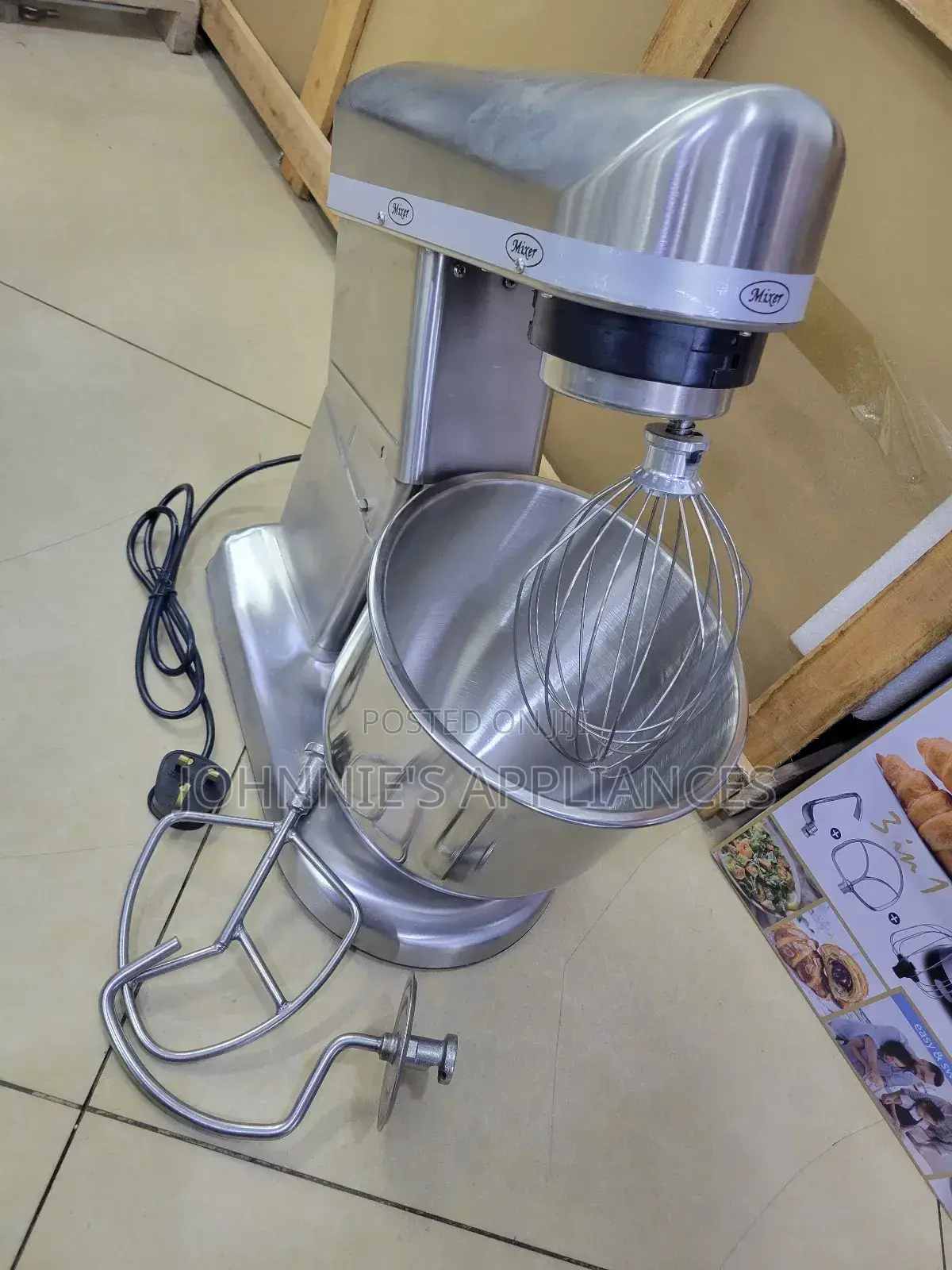 3in1cake Stand Mixer Commercial 7l