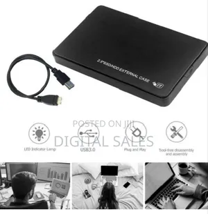 HDD Enclosure, 2.5 Inch Sata Usb 3.0 HDD Hard Drive _Black