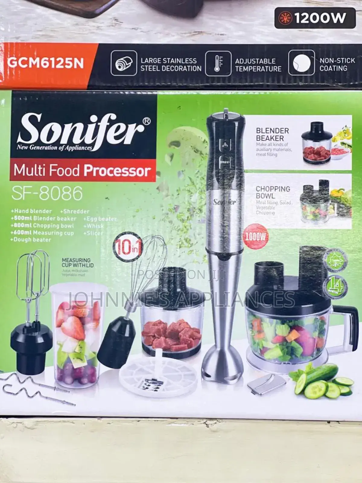 Multifunctional Electric Sonifer Food Processor 10in1