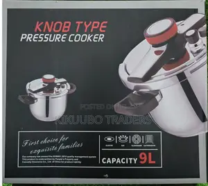 Knob Type 9l Pressure Cooker- Silver