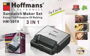 3 in 1 Sandwich Maker. Hoffman Sandwich Maker