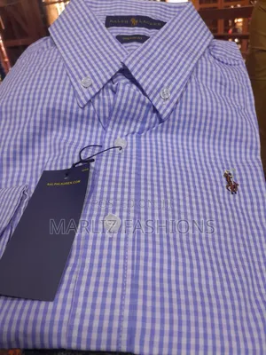 Polo Checked Sky Blue Shirt