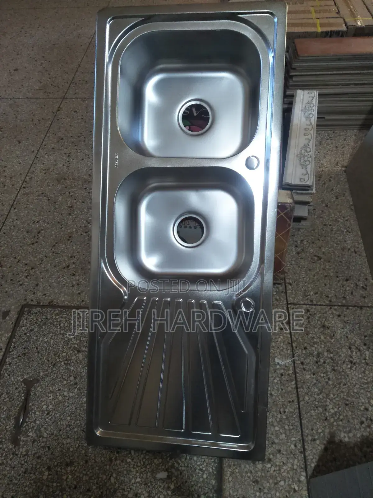 Double Bowel One Tray Sink