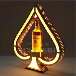 Led Lighted Liqour Bottle Display Shelf