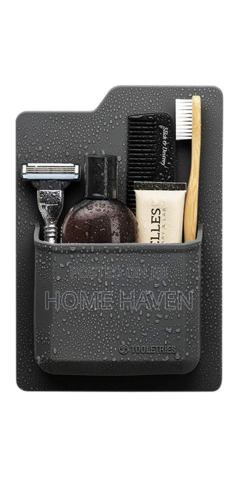 Self Adhesive Toothbrush and Shaver Storage