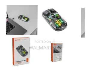 Porodo Dual Mode Transparent Wireless Mouse