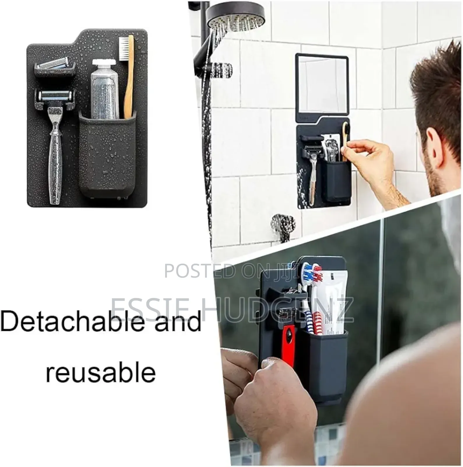 Wall Stackable Toothbrush and Shaver Holder