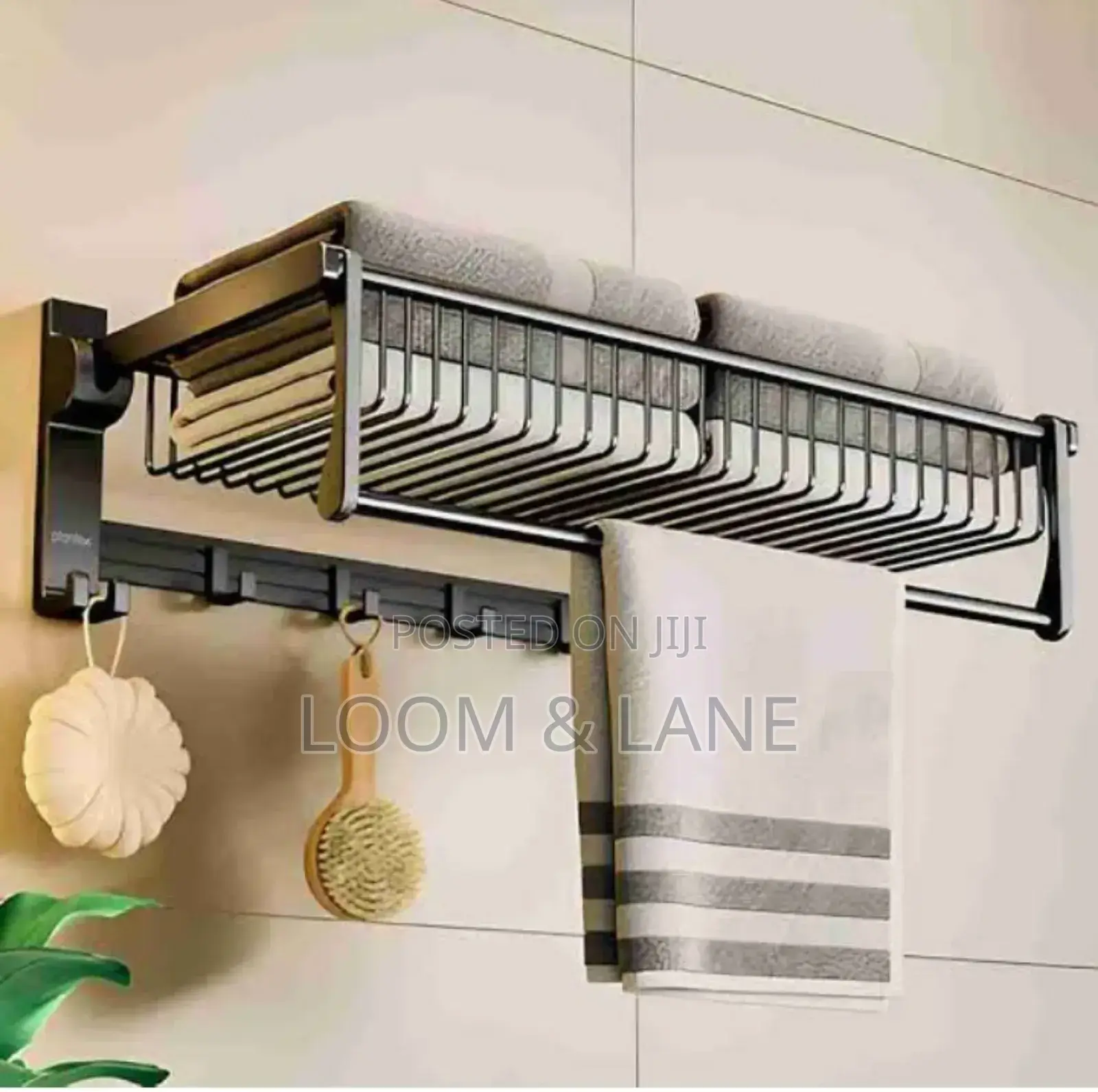 Double Bars Wall Mounted Kitchen Bathroom Towel Rack