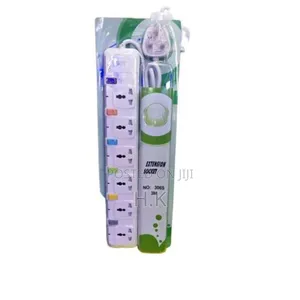 G T 6 Way Extension Socket 3-Meter Cable
