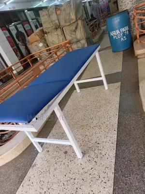 Examination Bed Coated Blue Colour