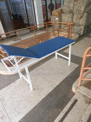 Examination Bed Coated Blue Colour