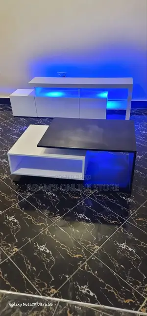 Certer Table Black and White Tv Stand Unit