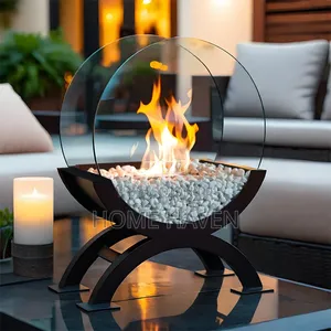 Large Round Bio Ethanol Fire Place