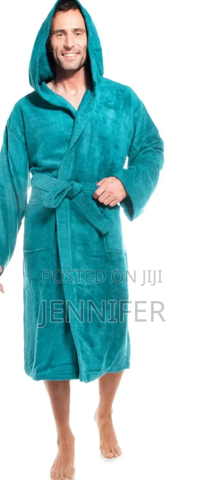 Cotton Hooded Bathrobe