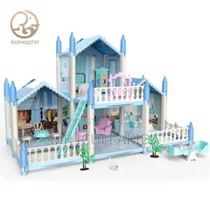 Happy Childhood Kid Gift Doll Princess Castle Assembly House