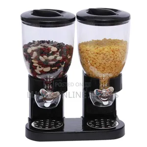Double Barrel Kitchen Dry Food Storage Containers