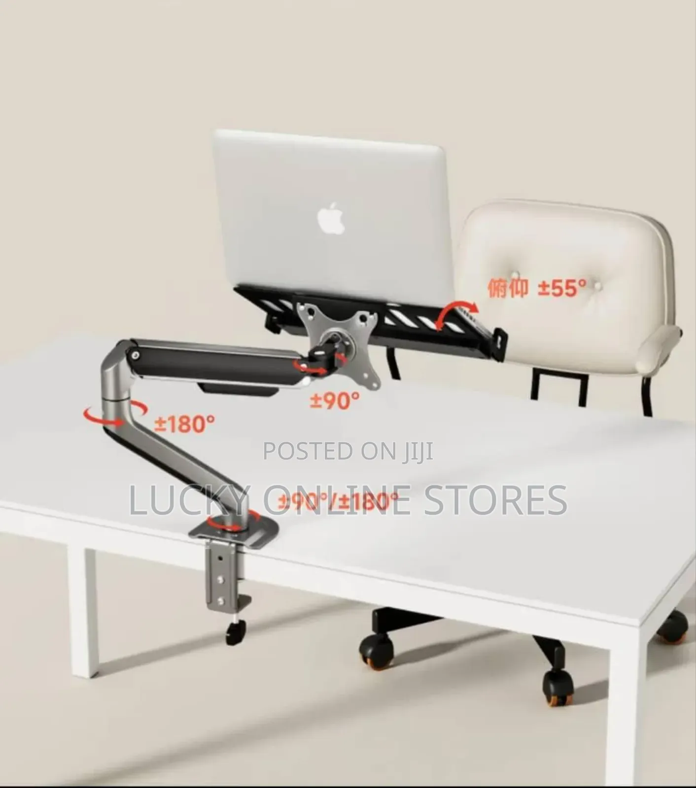 Full Motion Adjustable Laptop Desk With Tray