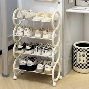 4 Tier Shoerack With Wheels