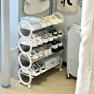4 Tier Shoerack With Wheels
