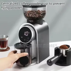 Electric Coffee Grinder With Adjustable Automatic Burr Mill