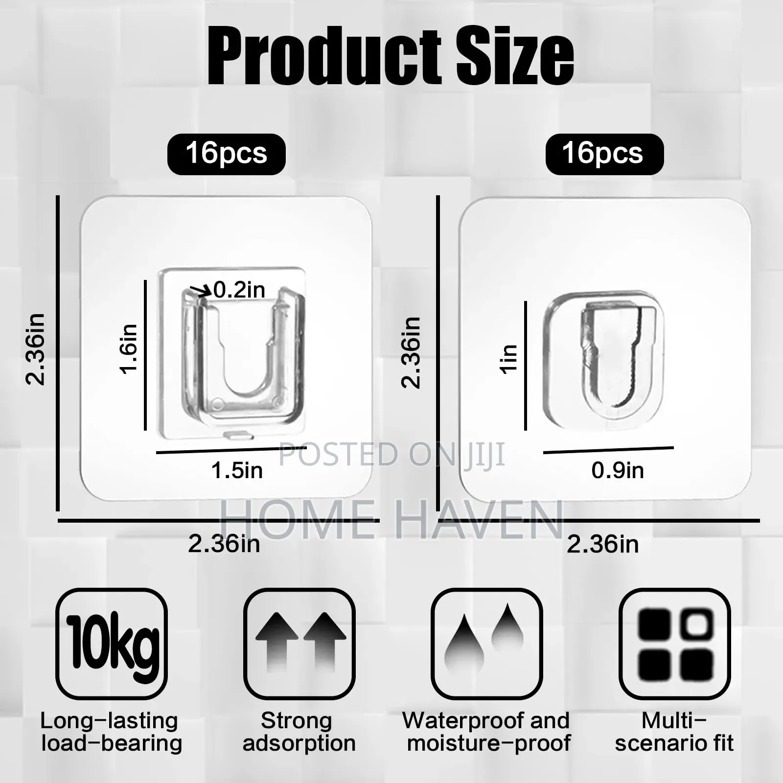 Adhesive Plastic Wall Hooks
