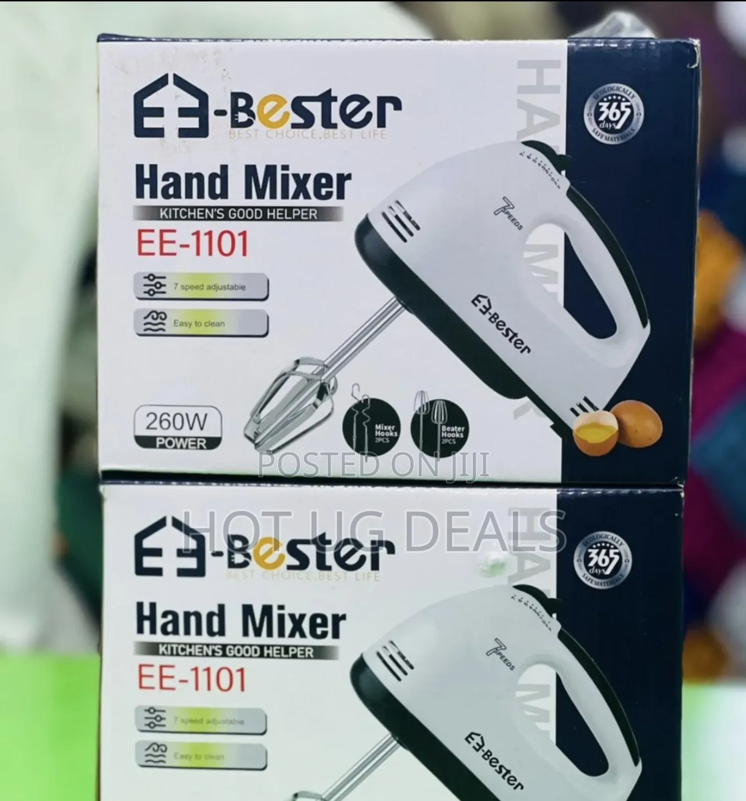 7 Speed Egg Beater, Hand Mixer 180w- Multicolor