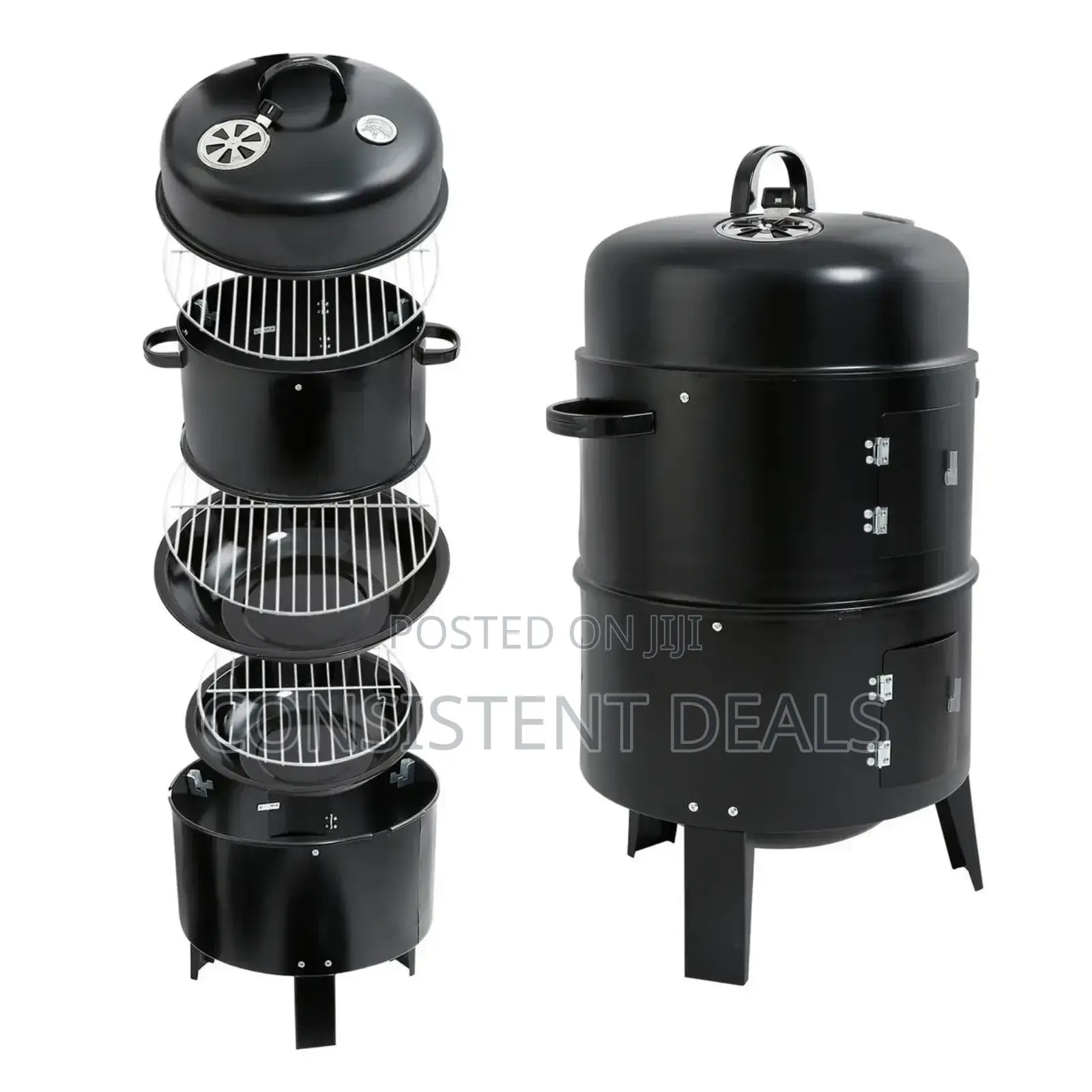 Round BBQ Smoker Grill