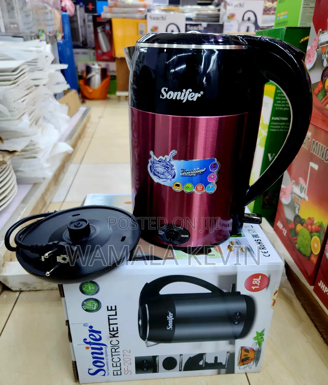 Electric Kettle 1.8l Sonifer
