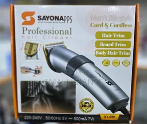 Sayona Men's Life Style Cord Cordless Hair Clipper