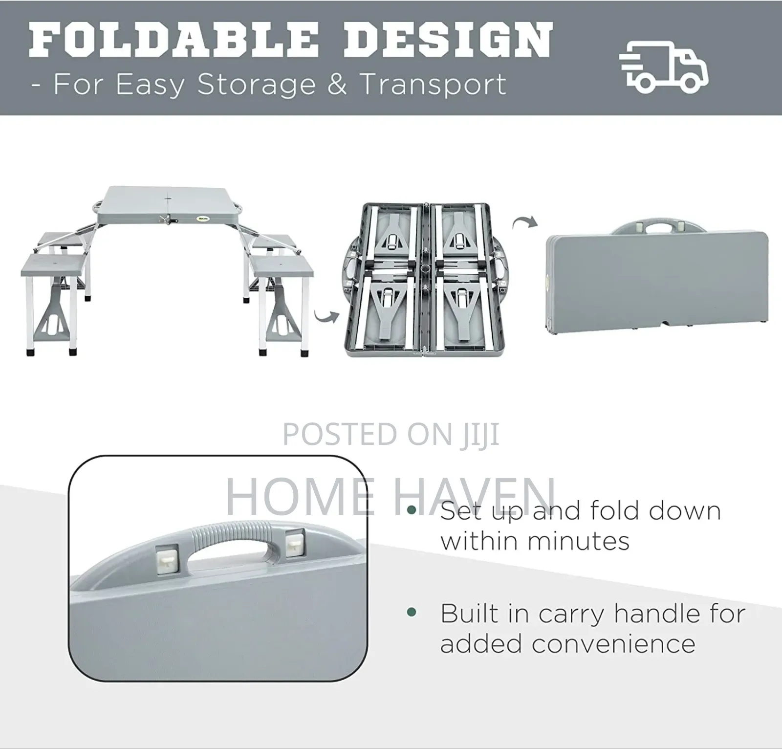 4 Seats Portable Outdoor Camping Set