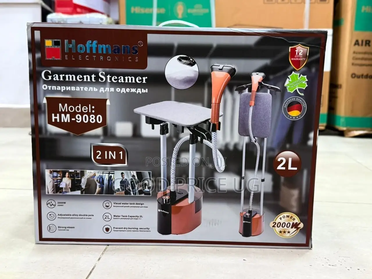 Hoffman Garment Steamer 2 N 1 Hm-9080