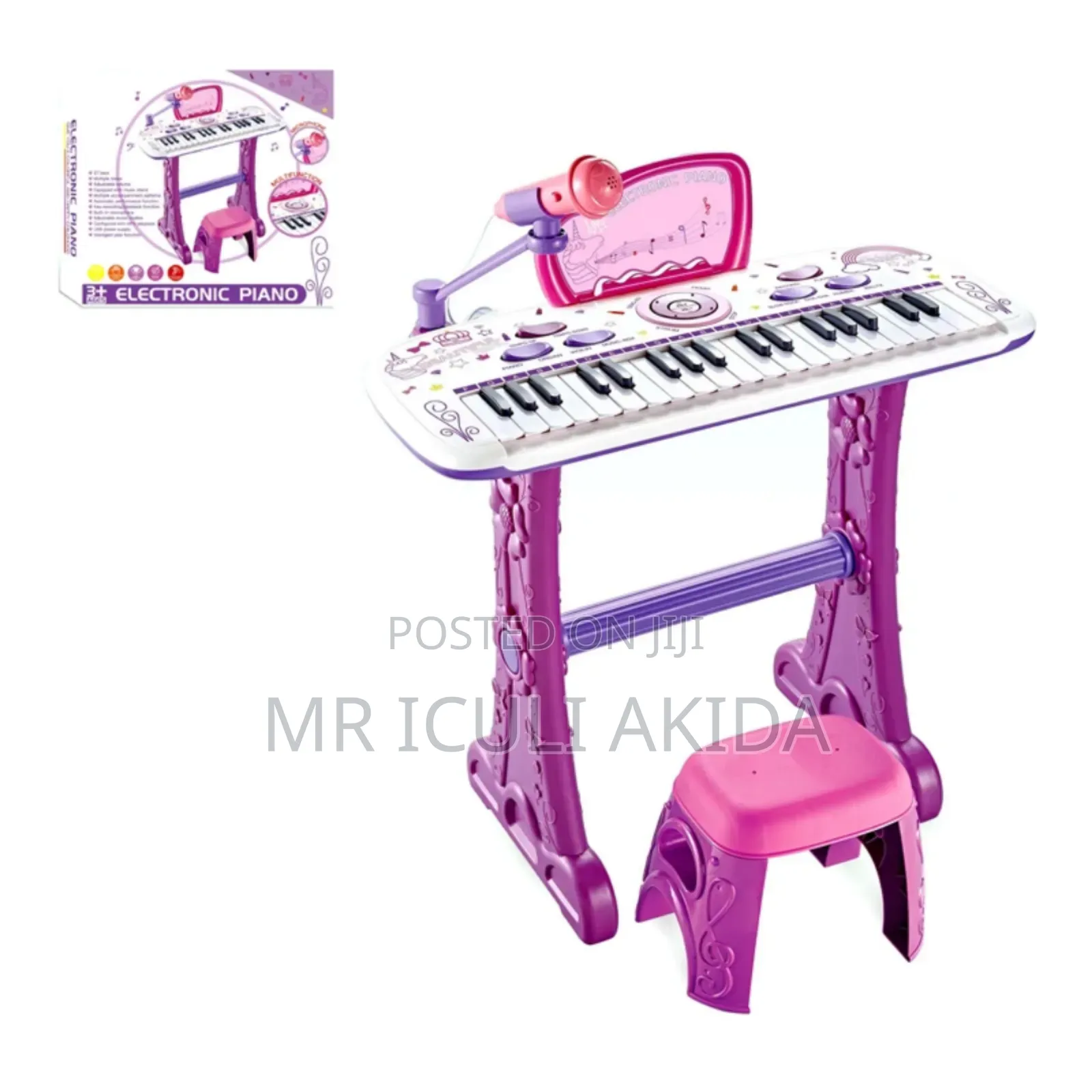 37keys Kids Mini Grand Electronic Piano With Stool